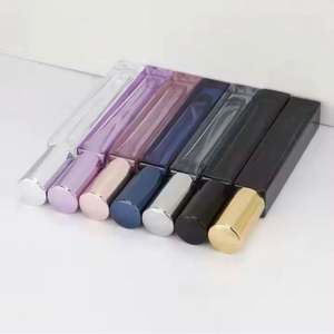 Atomizador de Perfume Personalizado con Logotipo Serigrafiado, Botella de Vidrio Esmerilado Pequeña Vacía con Tapa Negra de Rosca de 10 ml para Cuidado de la Piel y Crema Facial - Product Image 3