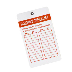 Etichette di controllo del defibrillatore esterno automatizzato per manichino segno di risposta di emergenza - Product Image 2