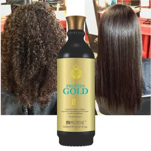 OTTO KEUNIS Protein Gold Brazilian Keratin Hair Straightening Cream Damage Repaired Hair Care Professional Salon Use
