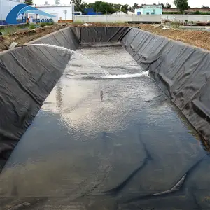 Impermeable 100% Virgen Material de construcción Depósito Ingeniería Plástico Estanque de peces Revestimiento Geomembrana HDPE 0,75