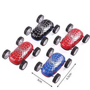 Рекламные подарки Сюрприз Яйцо автомобиль игрушка с двумя сторонами Забавный человек паук автомобиль для детей
