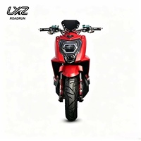 Nouvelle conception de moto électrique de tourisme pour adultes 72V, moteur puissant de 2000W, moto sportive, 80 km/h, batterie au plomb-acide/lithium, freins à disque CBS