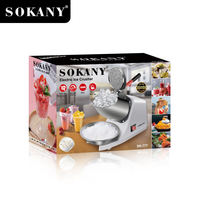 Sokany SK-777 Ménage Électrique Broyeur À Glace 300W En Acier Inoxydable Mélangeur De Nourriture Machine Plus Durable Résistant À L'usure