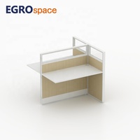 EGROspace Fournisseur Professionnel de Mobilier : Poste de Travail de Bureau Modulaire avec Double Cloison pour Centre d'Appels
