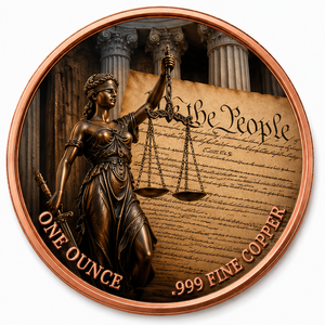 Stock .999 Fine Copper 1oz Awards Commemorative Coin <strong>Written</strong> Memorial Design UV Printed Collectible Coin OEM Factory Wholesale - Product Image 1