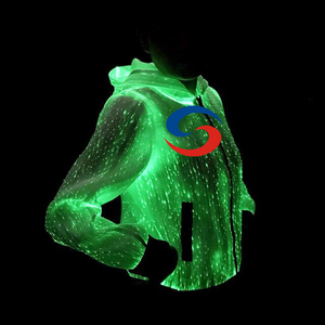 Glow in Dark Party Jacket - <strong>LED</strong> Fiber Optic Hoodie for <strong>Men</strong>/Women - USB Rechargeable - Product Image 2