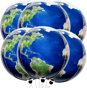 Juego de 6 Globos de Galaxia con Mapa del Mundo 4D de 22 Pulgadas para Decoraciones de Fiesta del Día de la Tierra - Product Image 5