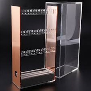 Transparent Eco-friendly Acrylic <b>Display</b> <b>Case</b> Tall PMMA Show Shelf with Customizable Color - Product Image 5