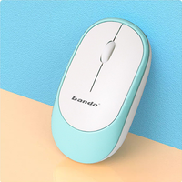 Souris sans fil USB pour ordinateur portable, ultra-mince, ergonomique, portable, mini-souris 2.4g, pour ordinateur portable, bureau, entreprise, tout-en-un