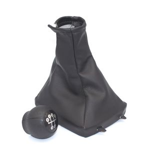 Opel Astra II G Leather Gear <b>Shift</b> <b>Knob</b> Dust Cover Black Individual Handball Fitment - Product Image 3