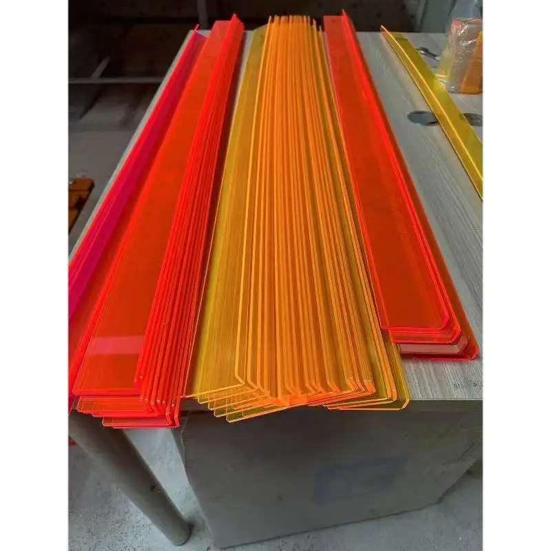 Поставка прозрачной матовой доски PMMA с желтым, синим, оранжевым, зеленым, серым, красным и цветным акриловым покрытием, индивидуальные перегородки