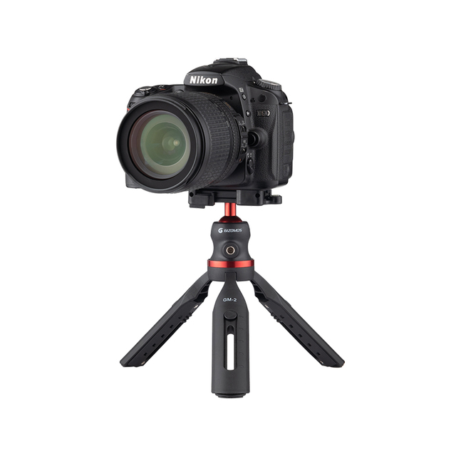 Portable Lightweight Desktop Mini Tripod with 360 Degree Ball Head 1/4 Inch Quick Release Plate Phone Holder 2.5KG Load Capacity