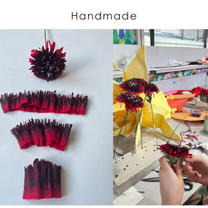 <span class=keywords><strong>Fiori</strong></span> di carta altamente realistici fatti a mano da 10cm <span class=keywords><strong>fiori</strong></span> di carta realistici moderni per feste di Natale - Product Image 5