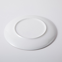 Shengjing vaisselle de table ronde créative en porcelaine à bord doré, assiettes en céramique pour Restaurant hôtel