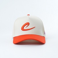 Gorra de Béisbol de 5 Paneles Estructurada con Logotipo 3D Bordado Personalizado al por Mayor, Gorra de Sarga de Algodón Premium