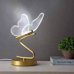 Modern Minimalist Simple Iron Butterfly Shade LED Table <b>Lamp</b> with Multi-Color Temperature (3500K-6000K) Home & Hotel Decor - Product Image 4