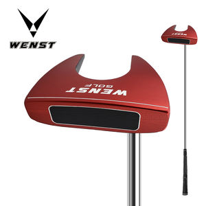 Putter de <span class=keywords><strong>golf</strong></span> portable de marque OEM haut de gamme, logo personnalisable, poignée en caoutchouc, manche en <span class=keywords><strong>graphite</strong></span> et <span class=keywords><strong>acier</strong></span> pour gaucher, avec sac inclus - Product Image 1