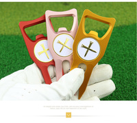Outil de réparation de divots de golf 6-en-1 léger et durable avec marqueur de balle en métal et fourche de green – Accessoires de golf
