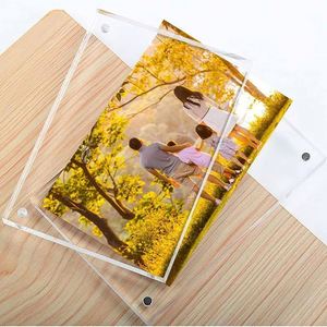 Marco de Fotos Acrílico Transparente de Alta Definición con Imán Fuerte para Tarjetas Fotográficas, Regalos Promocionales de Negocios para Escritorio - Product Image 2