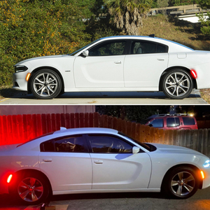 Frente del coche/trasero parachoques trasero lado marcador luz para Dodge Charger 2015-2018/luz de estacionamiento reemplazar OEM Sidemarker lámparas Aber - Product Image 6