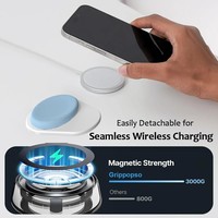 Support de téléphone portable magnétique en silicone souple à dessus rond, réglable en hauteur, pour logo de marque personnalisé, support portable et stable