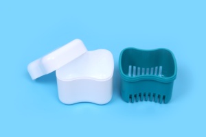 Nha khoa khay/hàm răng giả lưu giữ hộp với gương màu xám cảm ứng mềm mại cao su sơn cho nhựa hộp đồ trang sức răng đá quý nhựa trường hợp hn - Product Image 3