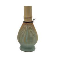 En stock, fouet à matcha blanc de haute qualité, fouet à matcha artisanal en bambou, fouet à matcha blanc fin biologique en bambou Chasen
