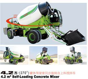 Camion malaxeur à béton autochargeur CAPAI KPM4.2 4.2 M3 à haut rendement avec moteur PLC, pompe 91KW, garantie 1 an - Product Image 6