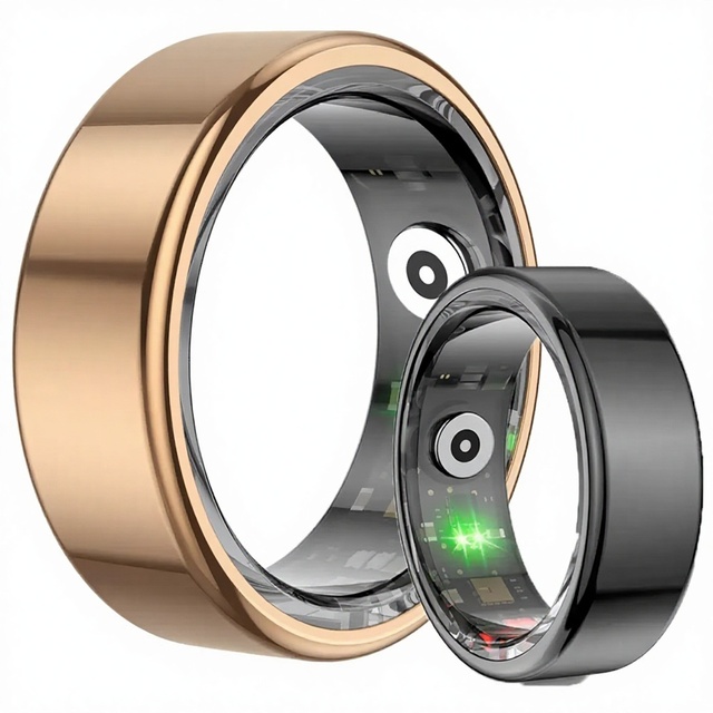 Cross-Border R02 Smart Ring Waterproof Blood Oxygen Sleep Tracking Heart Rate Monitoring Photo Taking Sports Mobile Phone