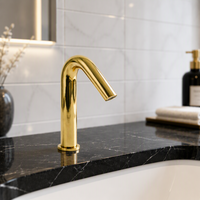 Robinet moderne monotrou en acier inoxydable 304, à capteur automatique, idéal pour les salles de bain commerciales – Meilleures ventes