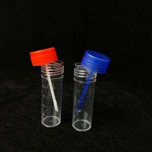 Wei Hong 20ml Stool Sampling <b>Tube</b> Ps Hard <b>Plastic</b> Transparent Test <b>Tube</b> With Spoon For Medical Use - Product Image 2