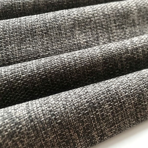 Tela <span class=keywords><strong>de</strong></span> cortina opaca <span class=keywords><strong>de</strong></span> lino sintético tejida y teñida al por mayor, estilo popular, con revestimiento <span class=keywords><strong>de</strong></span> bloqueo <span class=keywords><strong>de</strong></span> luz, estilo liso - Product Image 1
