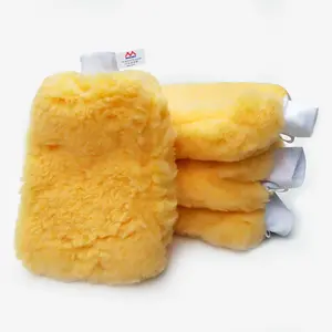 Hot Sale Synthetic Wool Wash Mitt Synthetic Lamb Wool Car Cleaning Washing Mitt