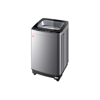 110B 12kg Large Capacity Washing Machine, 450W Low Power Glass Top Washer for Home & Hotel