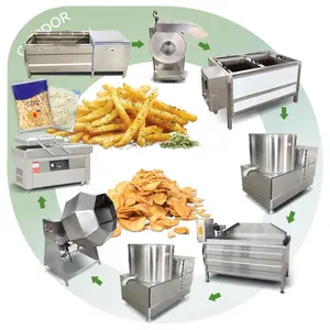 Automatic Semi Chip Frozen Machine Production Line French Fry Half
