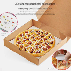 Caja de <span class=keywords><strong>Pizza</strong></span> Rígida Reciclable Impresa Personalizada, 2mm de Grosor, 33x33, Cartón de Papel Kraft, Empaque para Alimentos, Laminación Mate, Apta para Azúcar - Product Image 6
