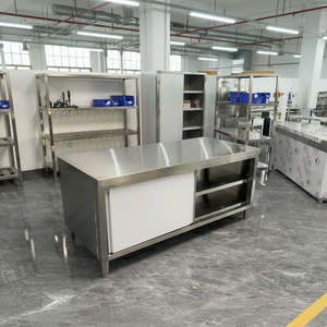 <span class=keywords><strong>Table</strong></span> de préparation en acier inoxydable 36 x 48 avec dosseret, hauteur réglable, <span class=keywords><strong>table</strong></span> de travail pour cuisine commerciale - Product Image 1