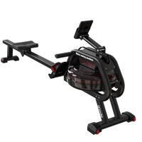 Rameur magnétique pliable Snode, silencieux, résistance réglable, écran LCD, équipement de cardio-training à faible impact pour tout le corps, à domicile