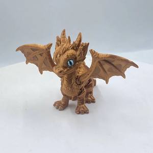 3D 프린팅 유리 날개 달린 귀여운 교육용 데스크탑 장식품 동물 및 공룡 모형 1/12 스케일 - Product Image 2