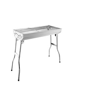 Barbecue portable pliable Qianxin en acier inoxydable 40x20cm, pour plus de 5 personnes, utilisable en extérieur avec charbon de bois - Product Image 2