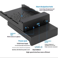 Venta al por mayor de fábrica Caja de disco duro portátil de metal de 3,5 pulgadas Caja de disco duro externo USB 3,0 a SATA