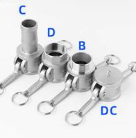 Raccords rapides Camlock CNJS fabriqués en Chine, 1, 2, 3 pouces, en acier inoxydable, surface lisse, faible pression hydraulique, connecteurs filetés, pompe à eau
