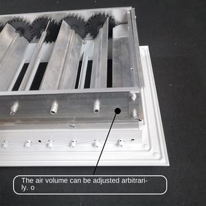 Aluminiumlegering centrale airconditioner verstelbare lamellen luchtuitlaat enkellaags dubbellaags rechthoekige vorm wandmontage airco - Product Image 3