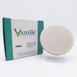 Vsmile 98mm Materiali Dentali, Protesi Monolayer, Dentiera Completa, Blocco <span class=keywords><strong>PMMA</strong></span> Monolayer Rosa per Laboratorio Dentale - Product Image 1