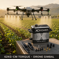 Servo sin Núcleo Impermeable de 62 kg IP67 XQ-8060D 8.4V de Alto Voltaje con Engranaje de Acero Inoxidable, Venta al por Mayor de Fábrica para Aviones RC y Drones