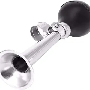 Metal Retro Bicycle Air Horn With Silicone Squeeze Bulb For Handle Bar Mtb Road Bike Bell