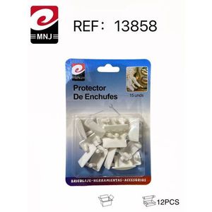 Protezione per Prese Elettriche Mnj, Set da 15 Pezzi, Copripresa di Sicurezza Bianco - Product Image 3