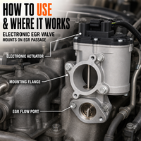Vanne de recirculation des gaz d'échappement (EGR) Wanray pour Trafic Master Laguna 2.0 2.5 DCi Exhaust 8200796674 147106341R