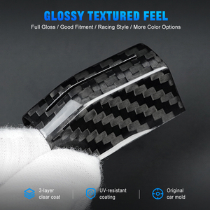 Shasha Carbon Fiber <b>Gear</b> Shift <b>Knob</b> Trim Ring Car Interior Accessories for 5 Series G60 G68 I5 M5 X3 2024-2025 - Product Image 3