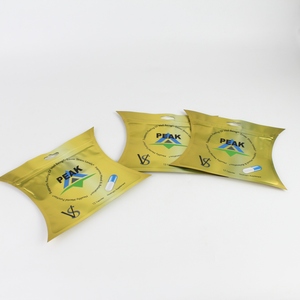 Sac en plastique de couleur métallisée à impression personnalisée emballage de pochette en forme de jus de fruit sac en forme de pilule à fermeture éclair en feuille d'aluminium - Product Image 2
